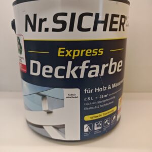 Nr. Sicher Express Deckfarbe, 2,5 L