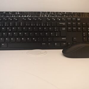 Kabellose Tastatur- und Maus-Set, schwarz