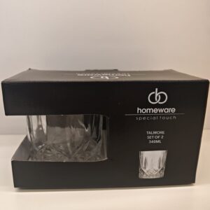 Homeware „Talmore“ Whiskeygläser, Set 2x 340 ml
